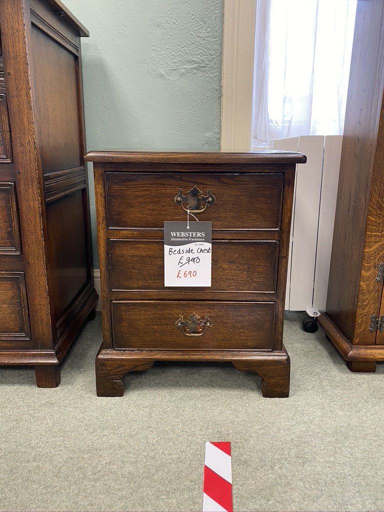 dark oak bedside tables